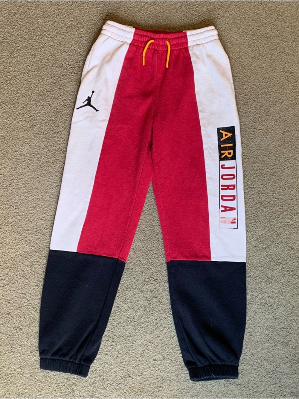 Nike Air Jordan Jumpman Joggers Youth 8-10 Colorblock Fleece Sweat Pant
